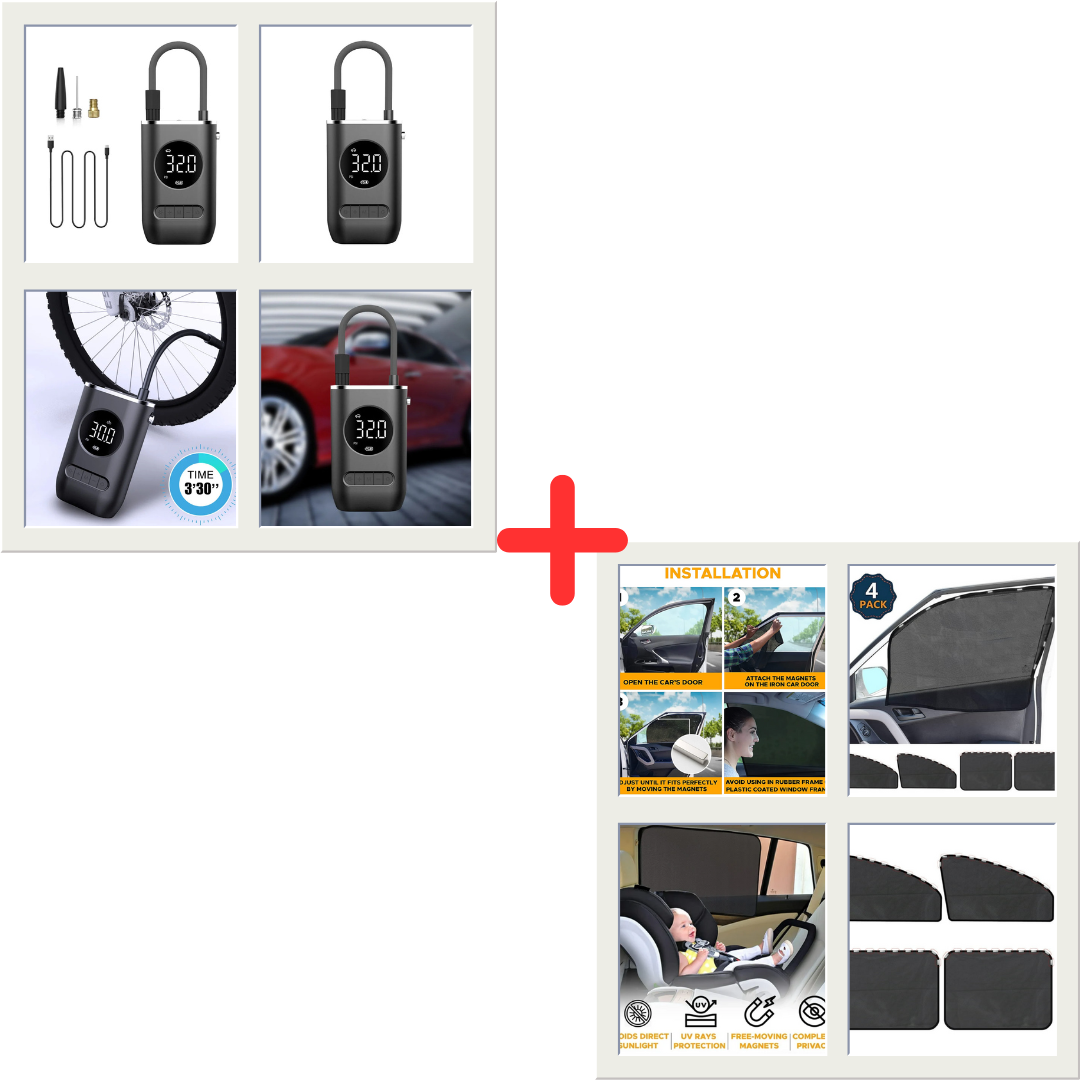 combo carro compresor + cubresolventanas